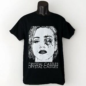 *SOLD*Crystal Castles Madonna With A Black Eye Black Men’s T-Shirt Size Medium